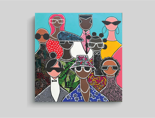 Distinguished Guests - 60x60cm